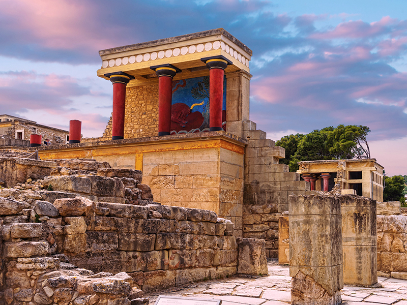 Kreta - Iraklion, Palast von Knossos