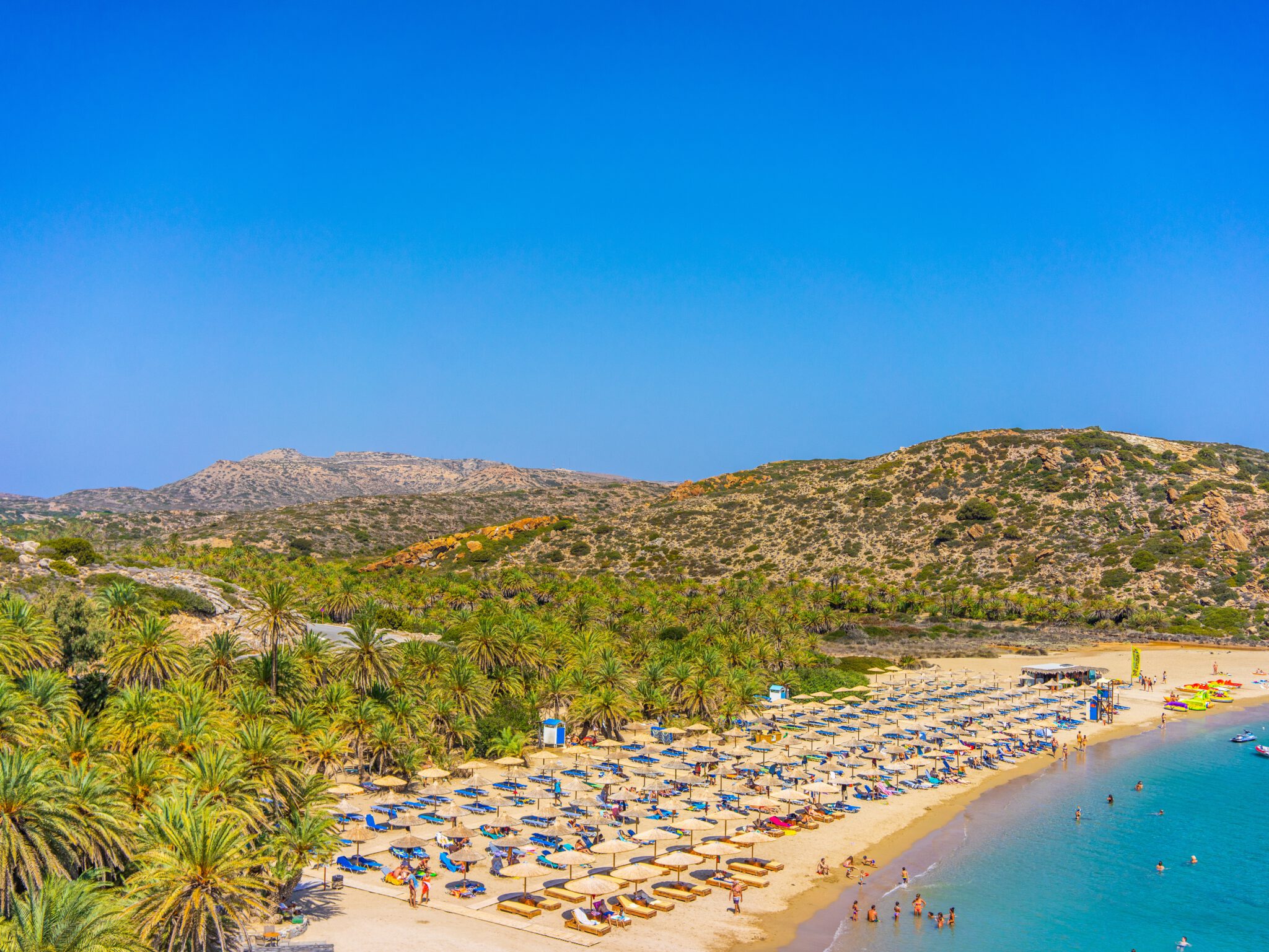 Palmenstrand Vai Beach auf Kreta ein traumhafter Strand mit