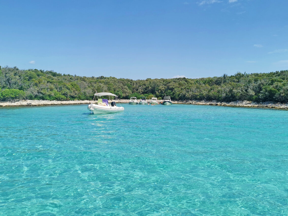 Sandstrand Punta Kriza auf Cres Sandstrand Punta Kriza auf Cres